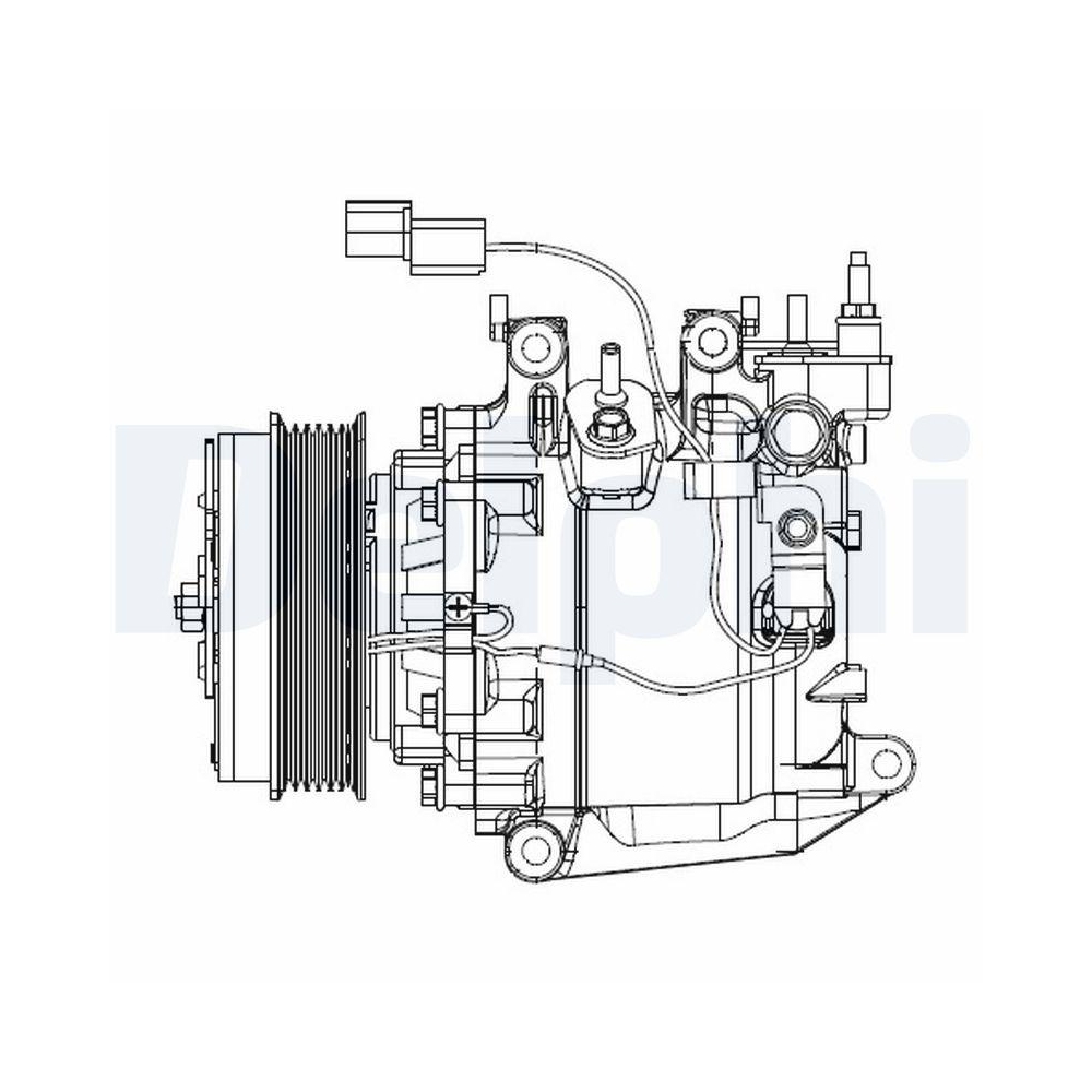 Kompressor, Klimaanlage DELPHI CS20503 für HONDA