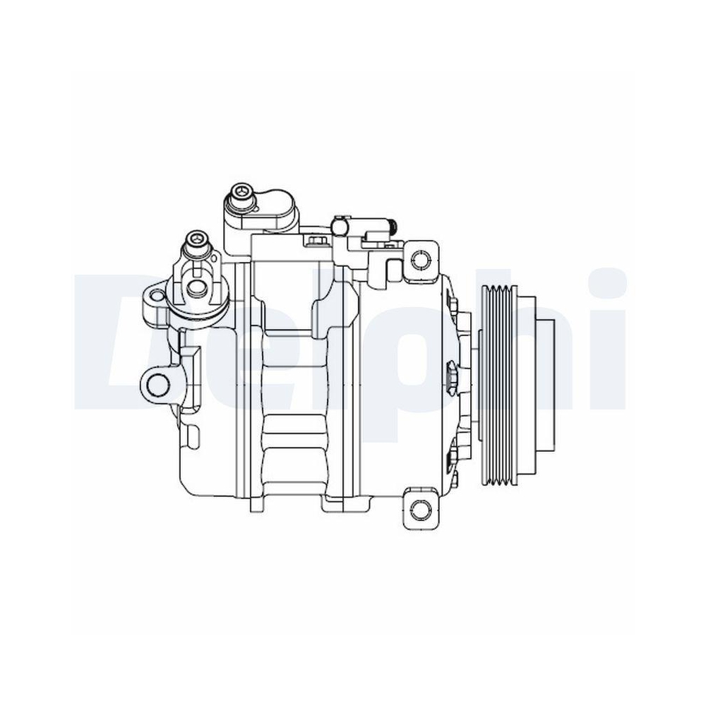 DELPHI CS20527 Kompressor, Klimaanlage f&uuml;r HYUNDAI