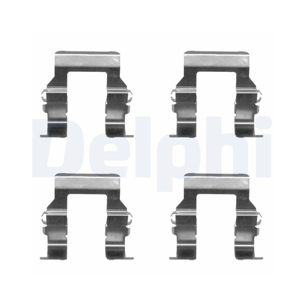 Zubehörsatz, Scheibenbremsbelag DELPHI LX0367 für MITSUBISHI, Hinterachse