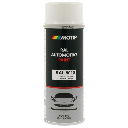 MOTIP 880164 Lack RAL Farbe Automotive RAL 9010 Hochglanz 400 ml f&uuml;r