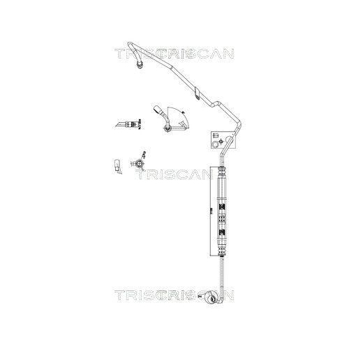 TRISCAN 8516 29053 Hydraulikschlauch, Lenkung f&uuml;r VW