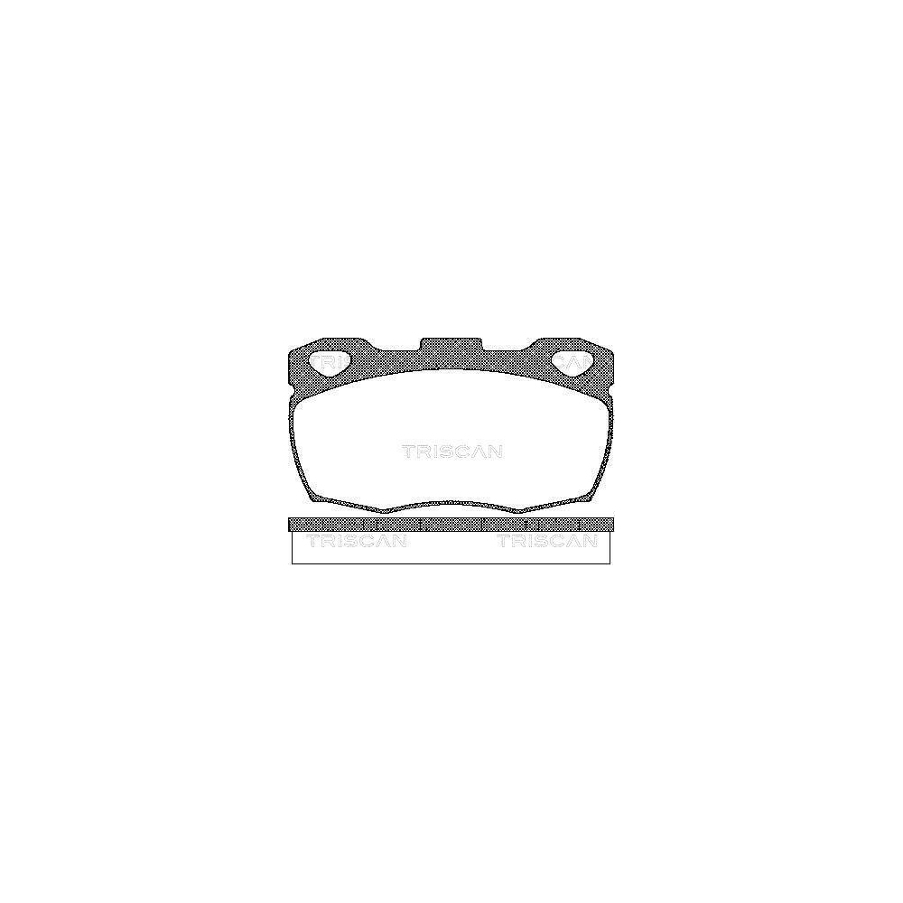 Bremsbelagsatz, Scheibenbremse TRISCAN 8110 17003 f&uuml;r LAND ROVER, Vorderachse