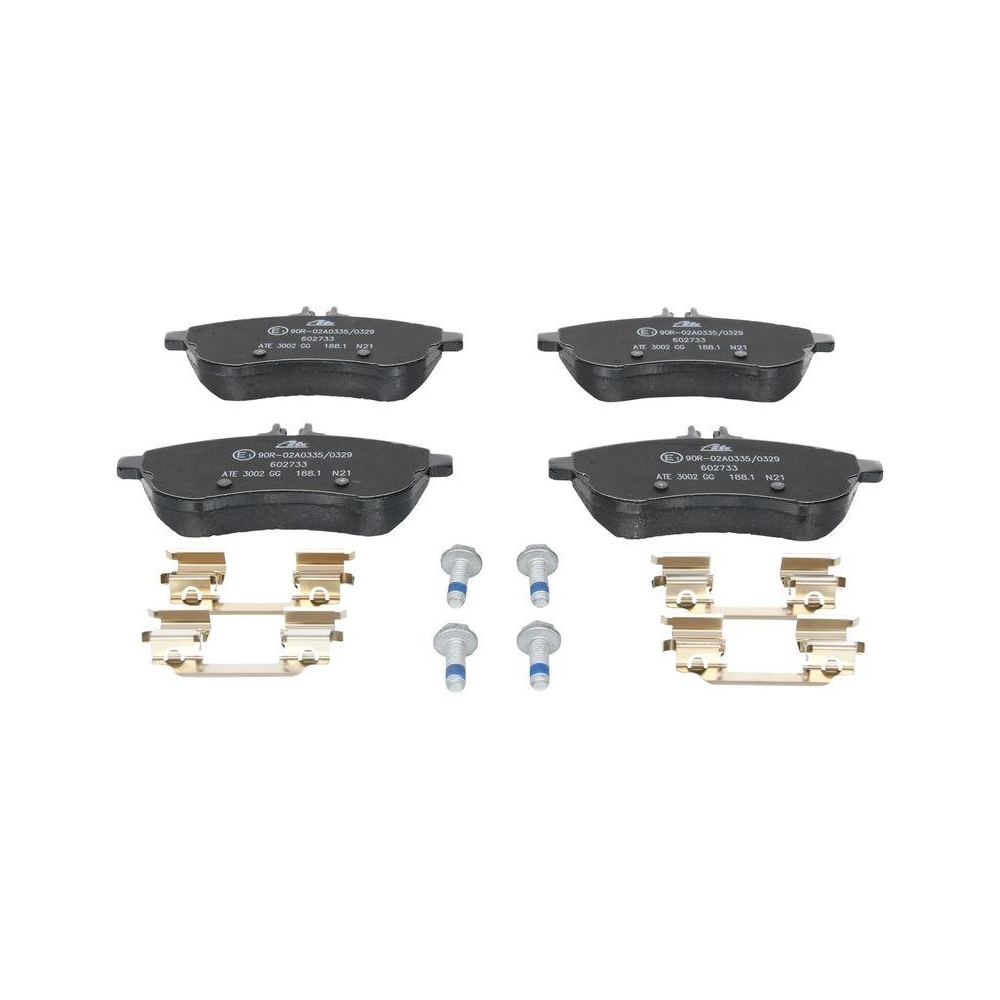 Bremsbelagsatz, Scheibenbremse ATE 13.0460-2733.2 f&uuml;r MERCEDES-BENZ, Vorderachse