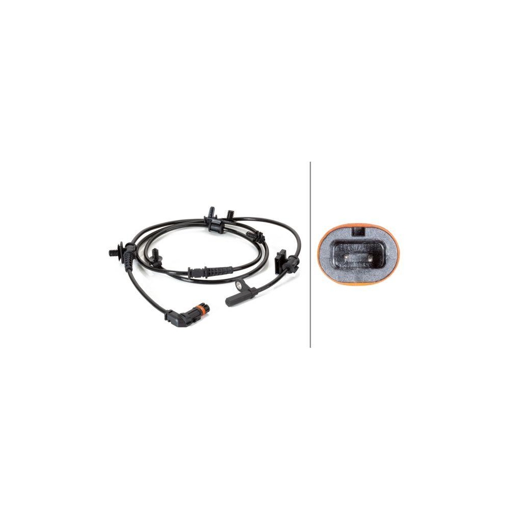 HELLA Sensor, Raddrehzahl 6PU 230 040-261 f&uuml;r CHRYSLER JEEP, Vorderachse, links