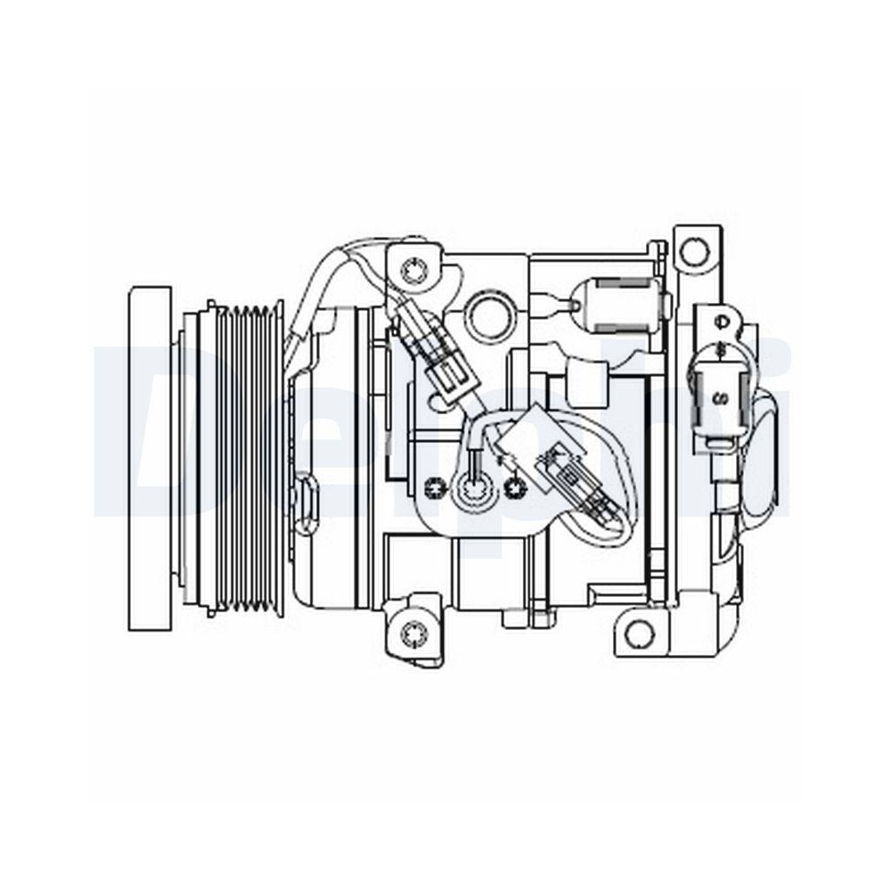 Kompressor, Klimaanlage DELPHI CS20508 für TOYOTA LEXUS
