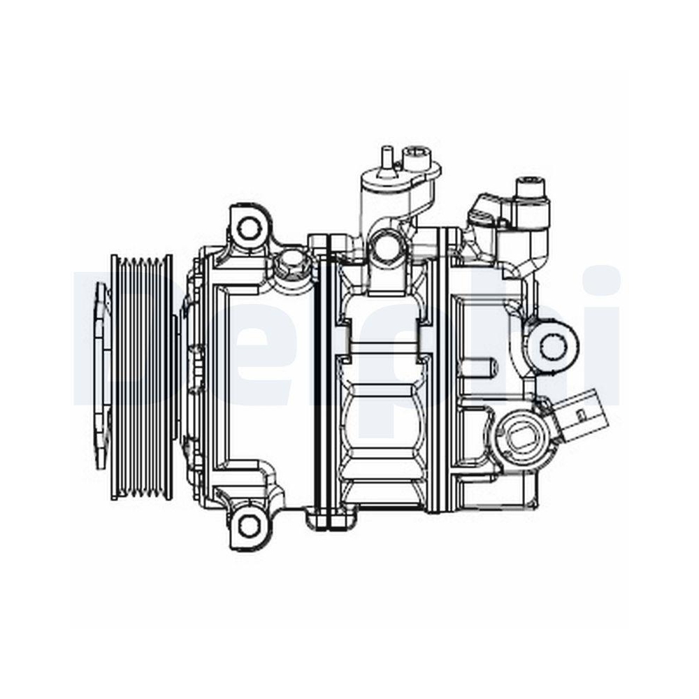 DELPHI CS20529 Kompressor, Klimaanlage f&uuml;r VW