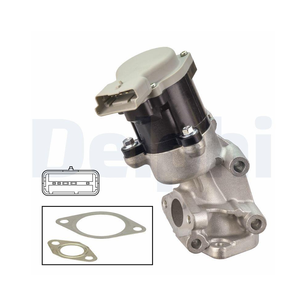 DELPHI EG10635-12B1 AGR-Ventil f&uuml;r CITRO&Euml;N JAGUAR PEUGEOT LAND ROVER, hinten