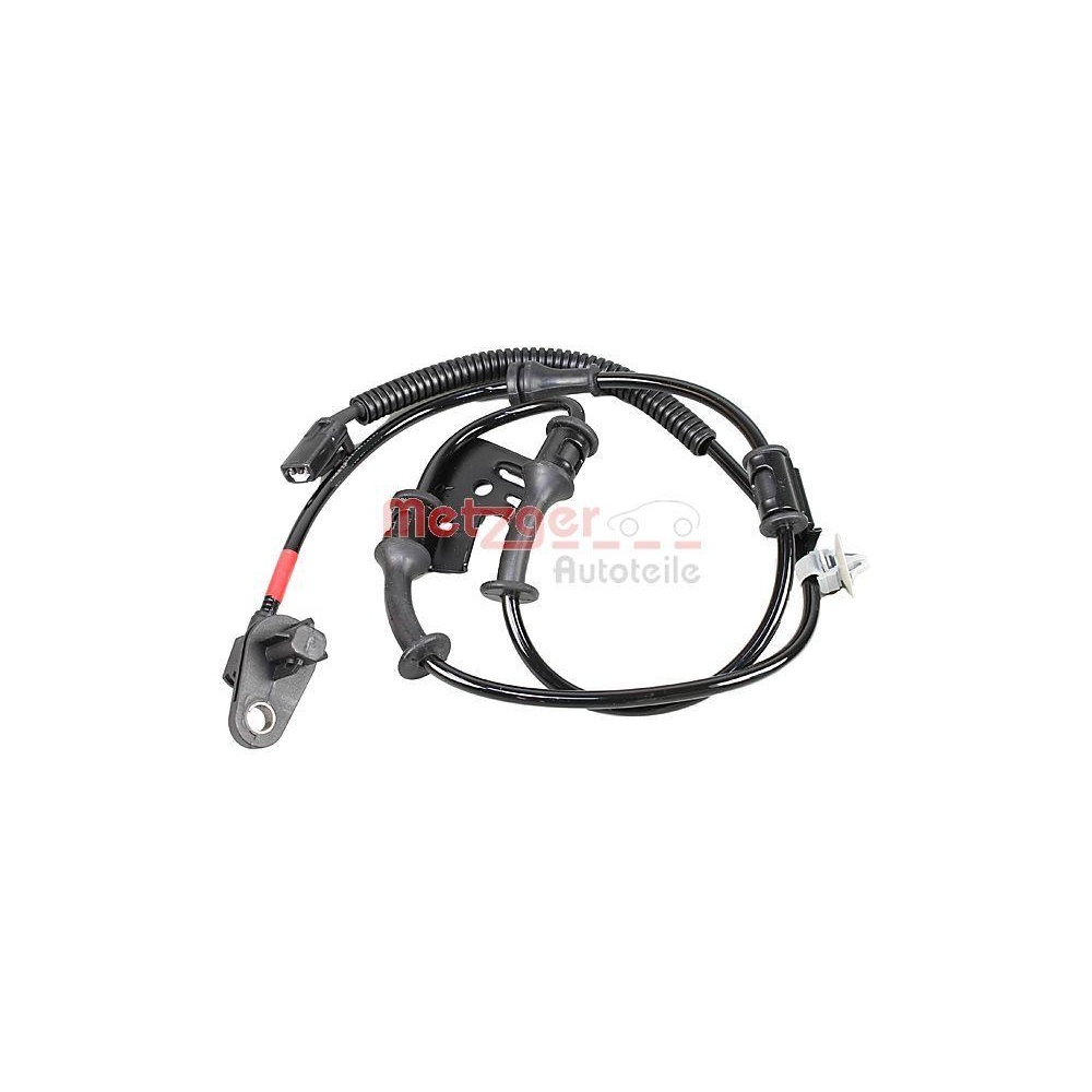 Sensor, Raddrehzahl METZGER 09001187 f&uuml;r HYUNDAI KIA, Vorderachse rechts