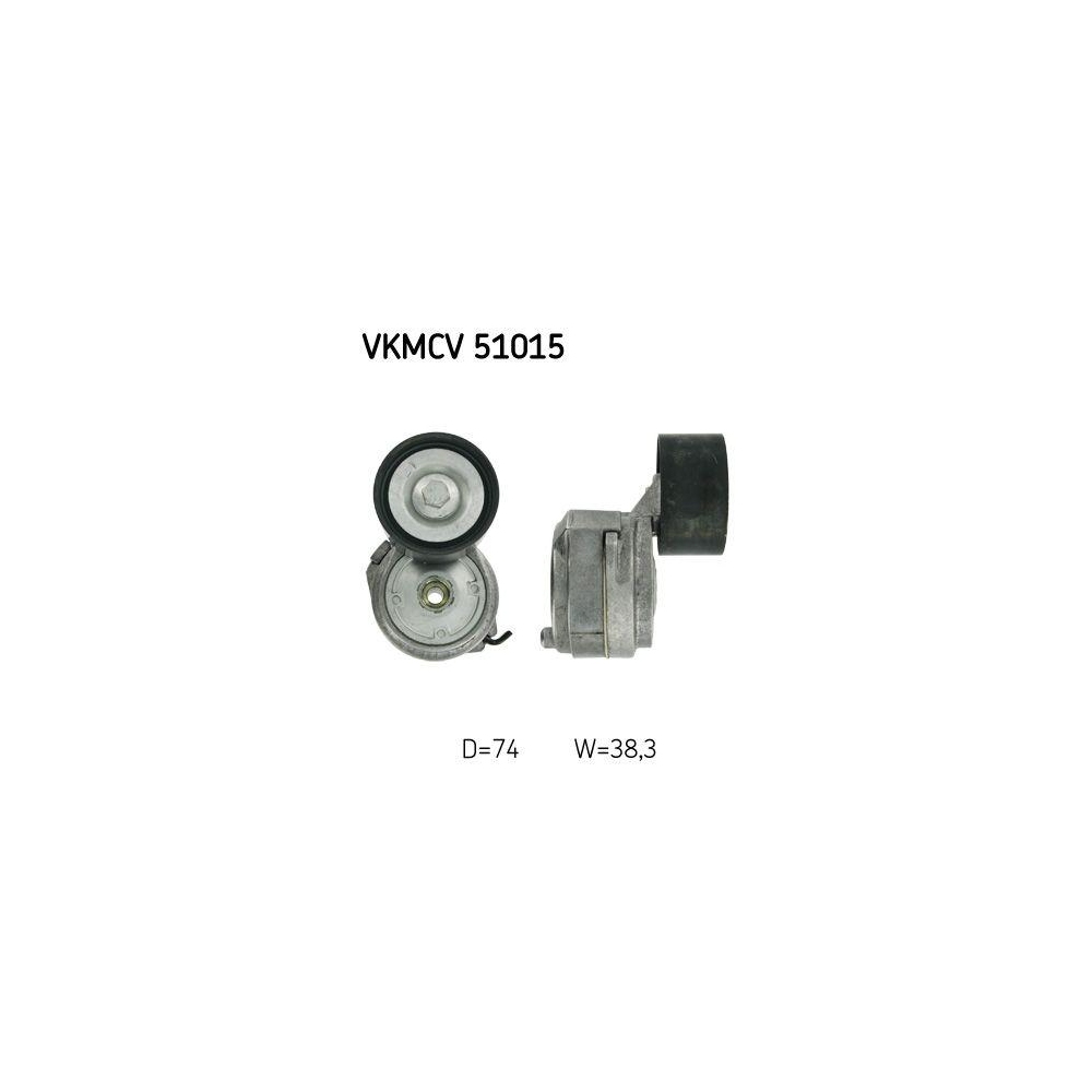 Riemenspanner, Keilrippenriemen SKF VKMCV 51015 f&uuml;r MERCEDES-BENZ