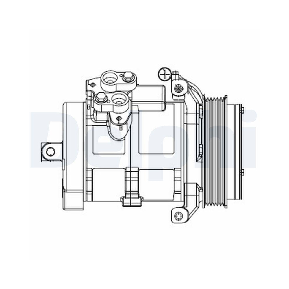 DELPHI CS20528 Kompressor, Klimaanlage f&uuml;r MERCEDES-BENZ