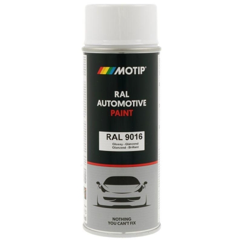 MOTIP 880167 Lack RAL Farbe Automotive RAL 9016 Hochglanz 400 ml f&uuml;r