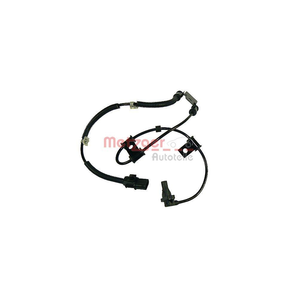 Sensor, Raddrehzahl METZGER 0900681 f&uuml;r HYUNDAI KIA IKA, Vorderachse links