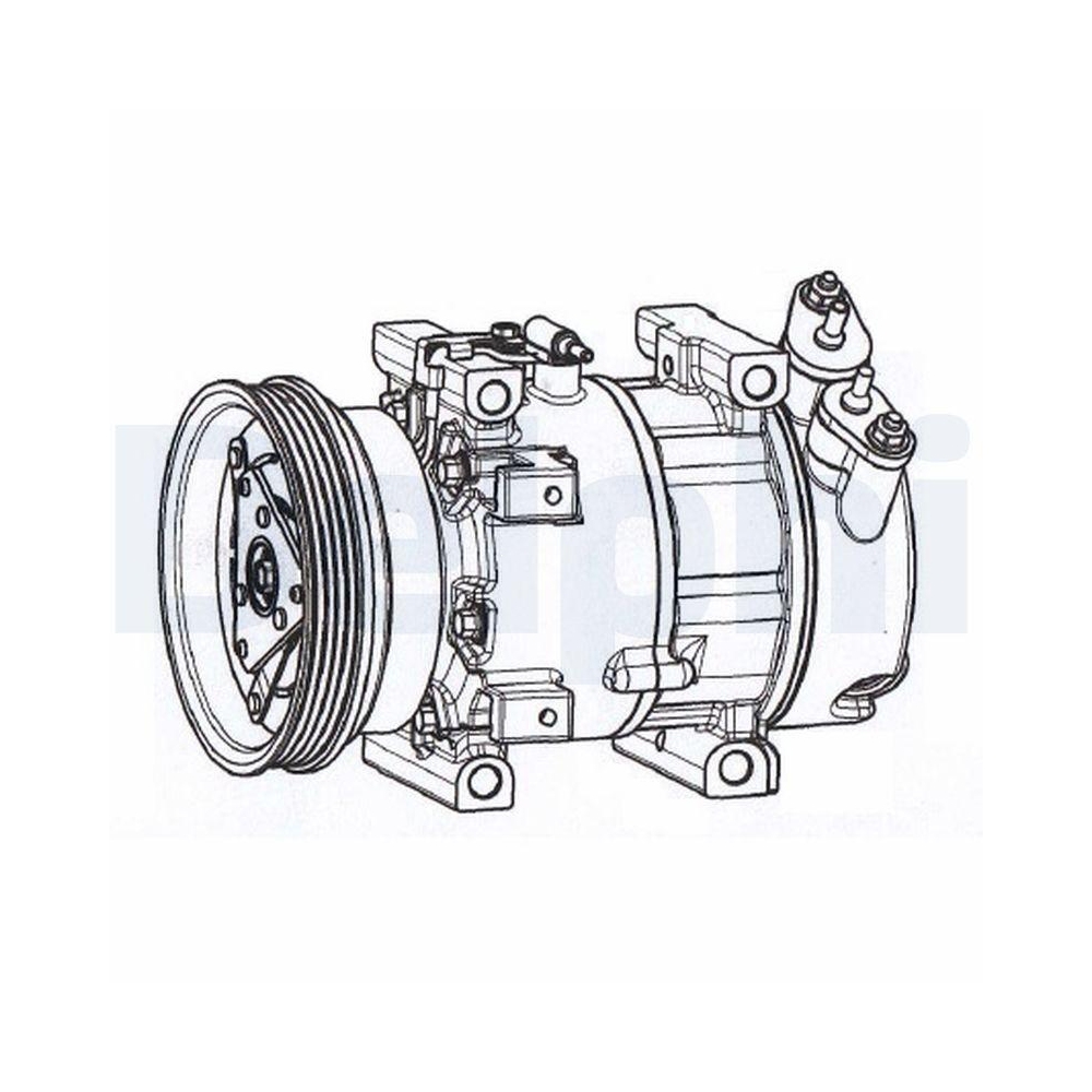 Kompressor, Klimaanlage DELPHI CS20533 für RENAULT DACIA