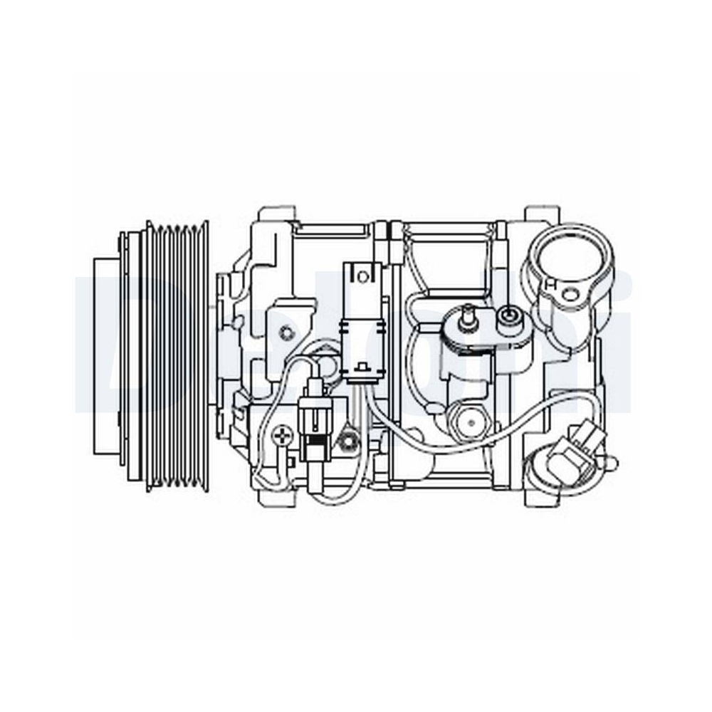 DELPHI CS20545 Kompressor, Klimaanlage f&uuml;r BMW