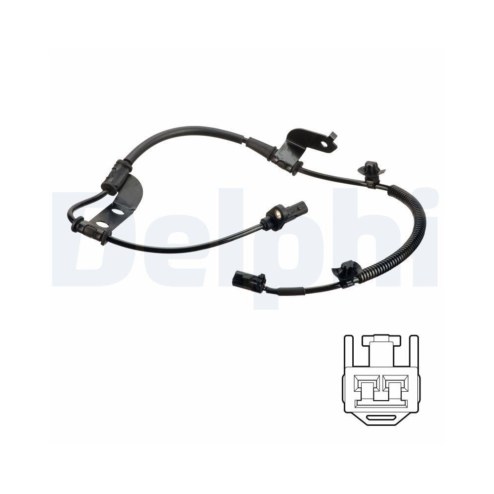 DELPHI SS20803 Sensor, Raddrehzahl f&uuml;r HYUNDAI KIA, Hinterachse links