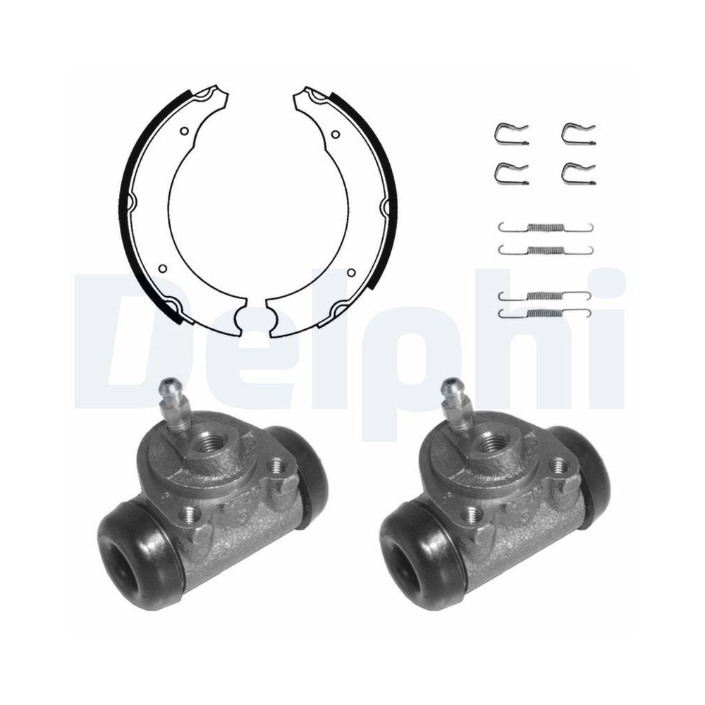 DELPHI 611 Bremsbackensatz f&uuml;r RENAULT, Hinterachse