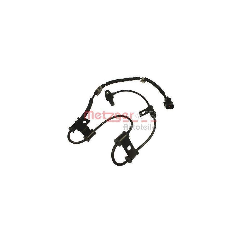 Sensor, Raddrehzahl METZGER 0900682 f&uuml;r HYUNDAI KIA, Vorderachse