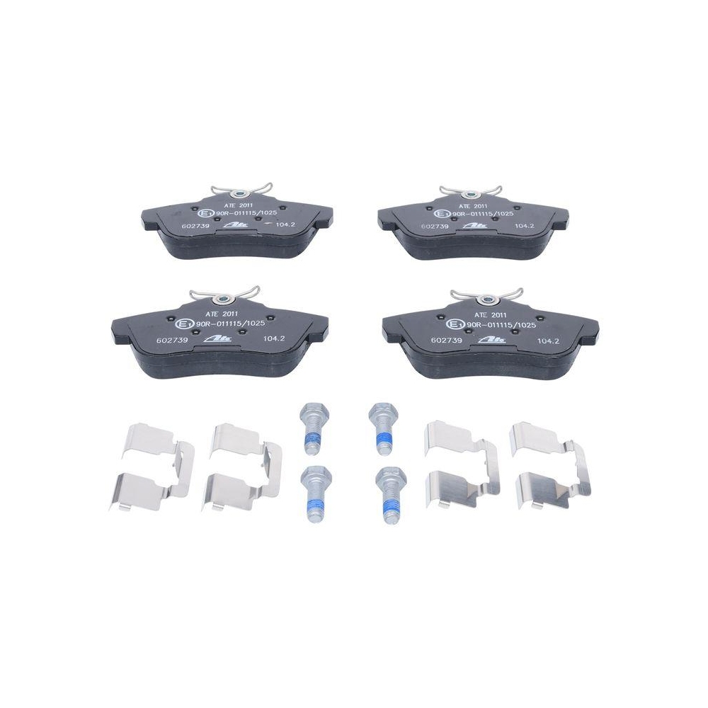 Bremsbelagsatz, Scheibenbremse ATE 13.0460-2739.2 f&uuml;r CITRO&Euml;N FIAT PEUGEOT