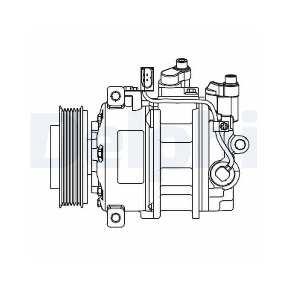 DELPHI CS20546 Kompressor, Klimaanlage f&uuml;r AUDI