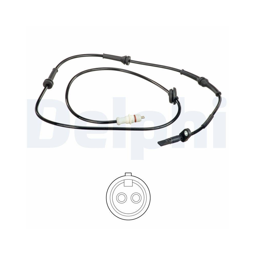 DELPHI SS20612 Sensor, Raddrehzahl f&uuml;r FIAT, Hinterachse links
