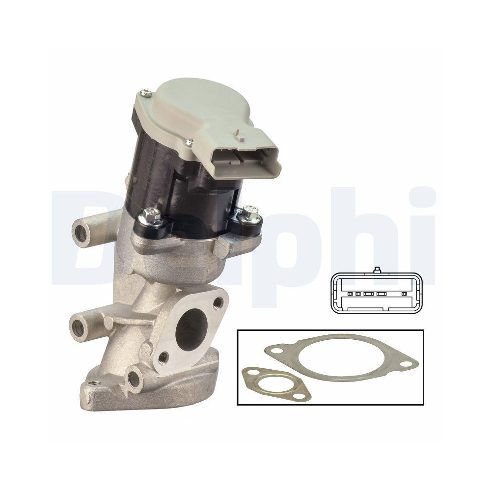 DELPHI EG10641-12B1 AGR-Ventil f&uuml;r LAND ROVER, rechts