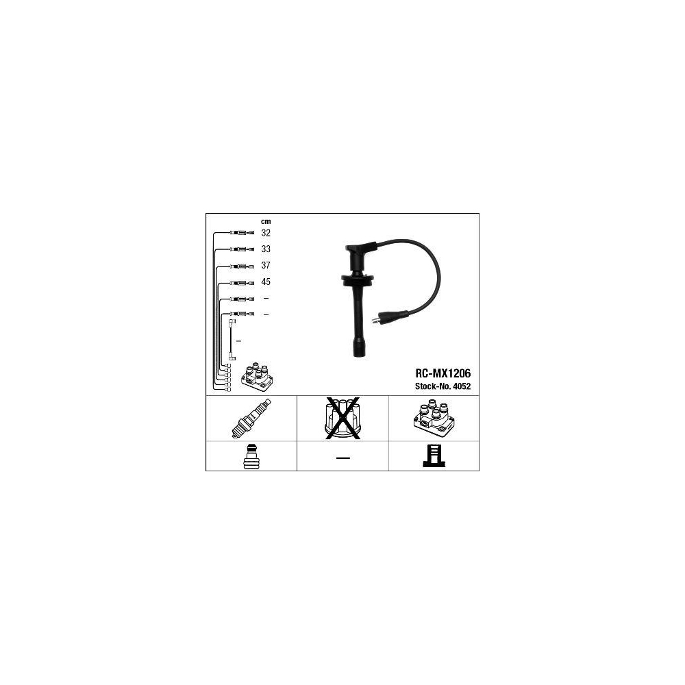 Zündleitungssatz NGK 4052 für