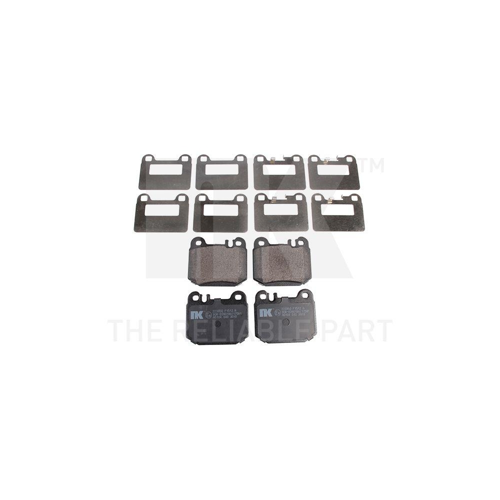 Bremsbelagsatz, Scheibenbremse NK 223350 f&uuml;r MERCEDES-BENZ, Hinterachse
