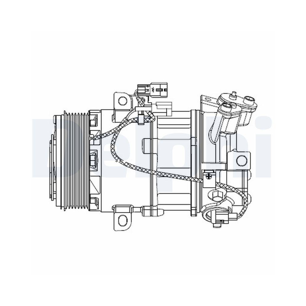 DELPHI CS20550 Kompressor, Klimaanlage f&uuml;r RENAULT