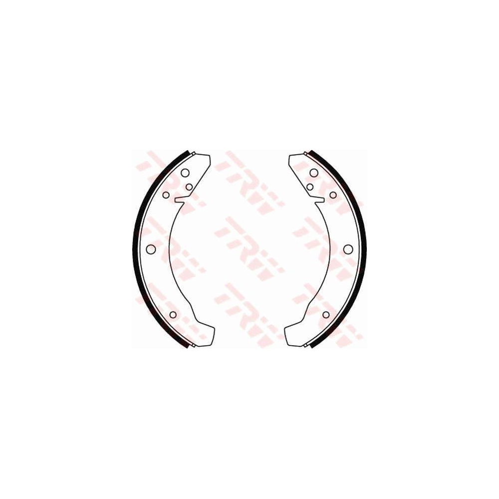Bremsbackensatz TRW GS8025 für SEAT SKODA VW AUDI PORSCHE, Hinterachse