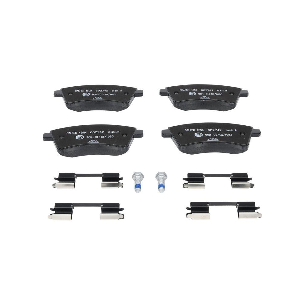 Bremsscheibe ATE 24.0124-0222.1 f&uuml;r MERCEDES-BENZ NISSAN RENAULT, Vorderachse