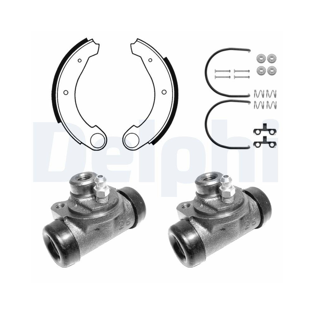 DELPHI 639 Bremsbackensatz f&uuml;r CITRO&Euml;N, Hinterachse