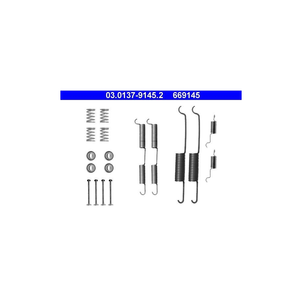Zubeh&ouml;rsatz, Bremsbacken ATE 03.0137-9145.2 f&uuml;r MERCEDES-BENZ, Hinterachse