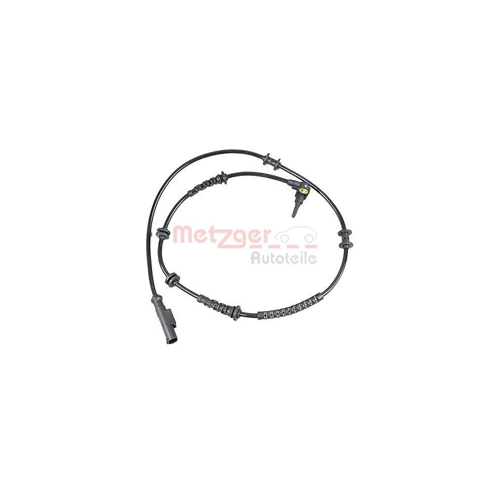 Sensor, Raddrehzahl METZGER 09001193 f&uuml;r FIAT, Vorderachse links