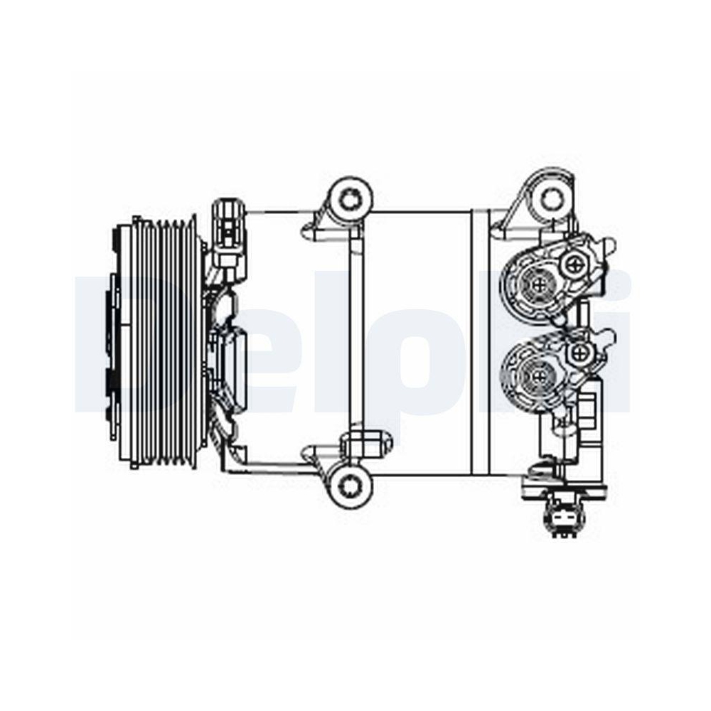 DELPHI CS20553 Kompressor, Klimaanlage f&uuml;r FORD