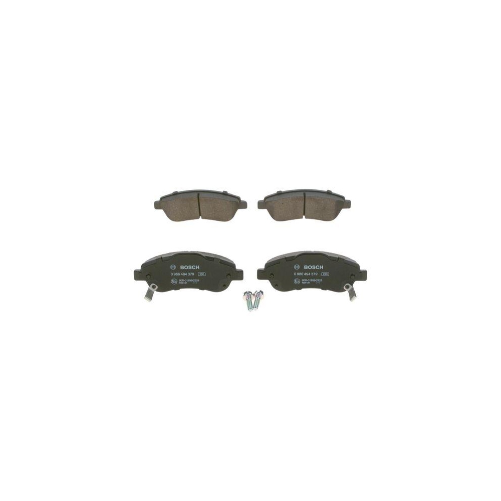 Bremsbelagsatz, Scheibenbremse BOSCH 0 986 494 379 f&uuml;r HONDA, Vorderachse