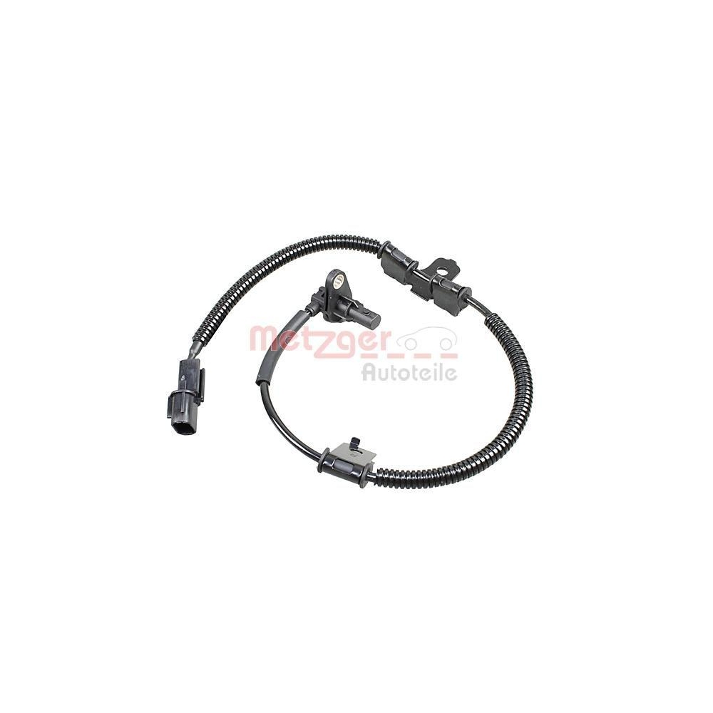 Sensor, Raddrehzahl METZGER 09001260 für HYUNDAI, Vorderachse rechts