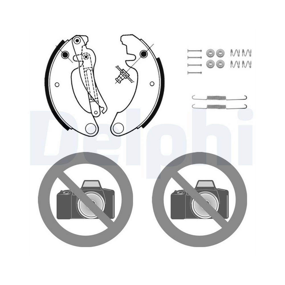 DELPHI 680 Bremsbackensatz f&uuml;r CITRO&Euml;N, Vorderachse