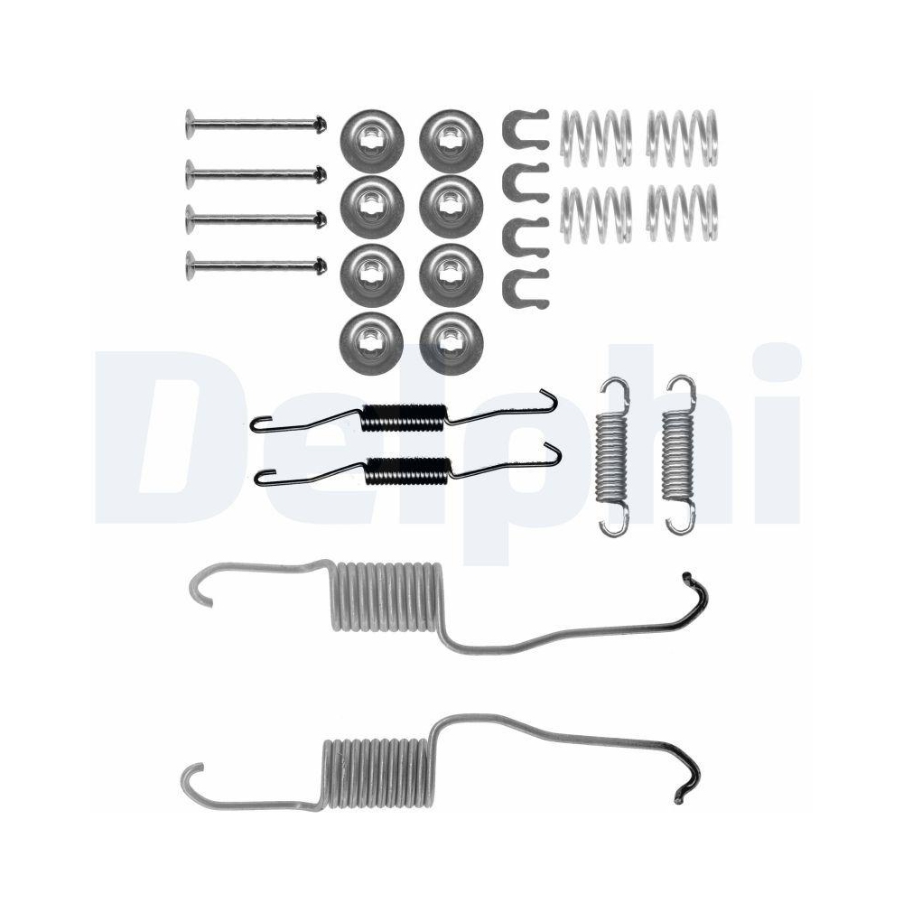 Zubehörsatz, Bremsbacken DELPHI LY1361 für TOYOTA, Hinterachse