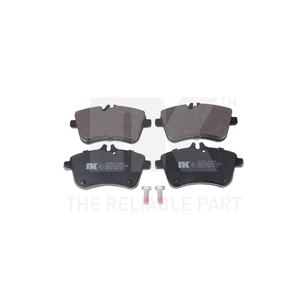 Bremsbelagsatz, Scheibenbremse NK 223355 f&uuml;r MERCEDES-BENZ, Vorderachse