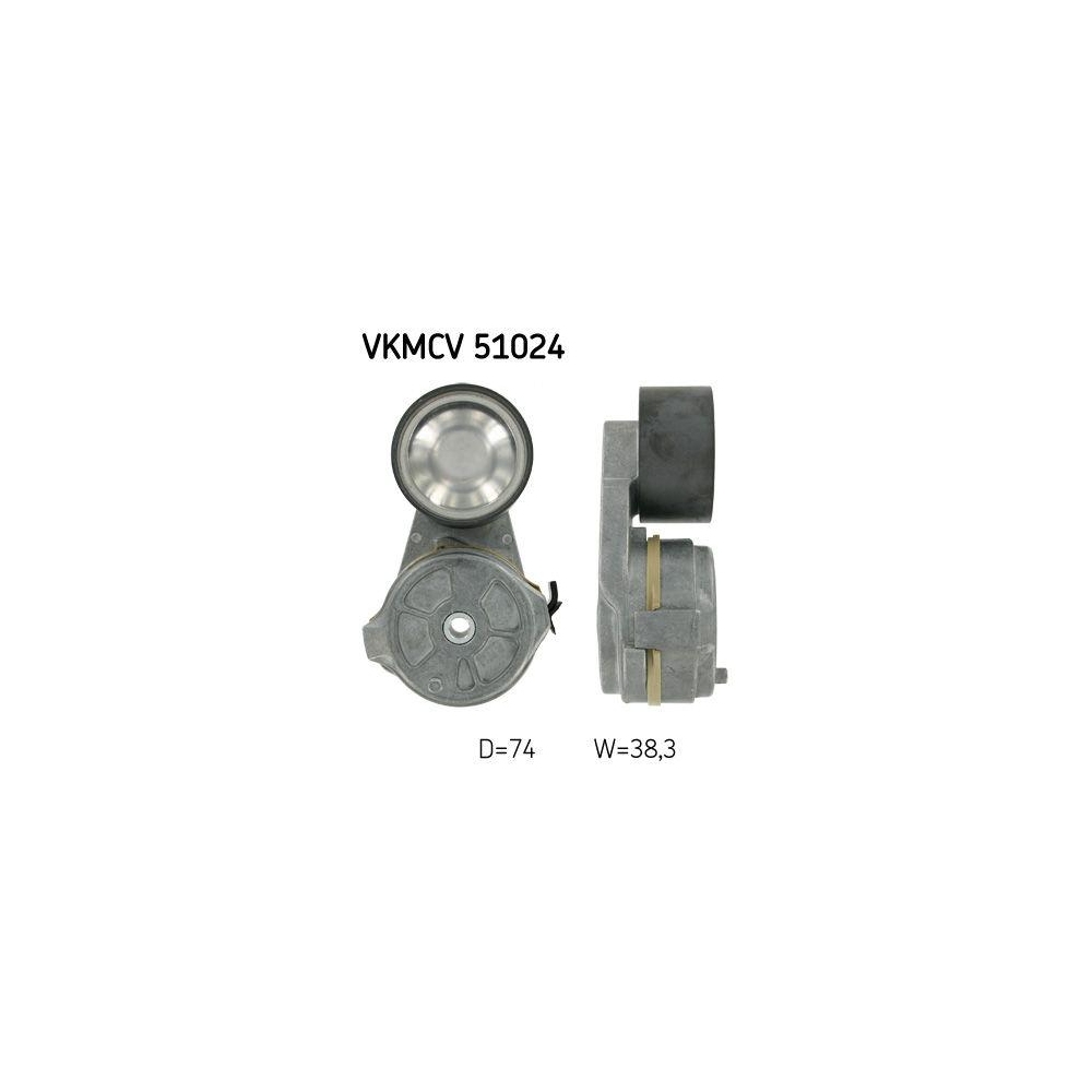 Riemenspanner, Keilrippenriemen SKF VKMCV 51024 f&uuml;r MERCEDES-BENZ