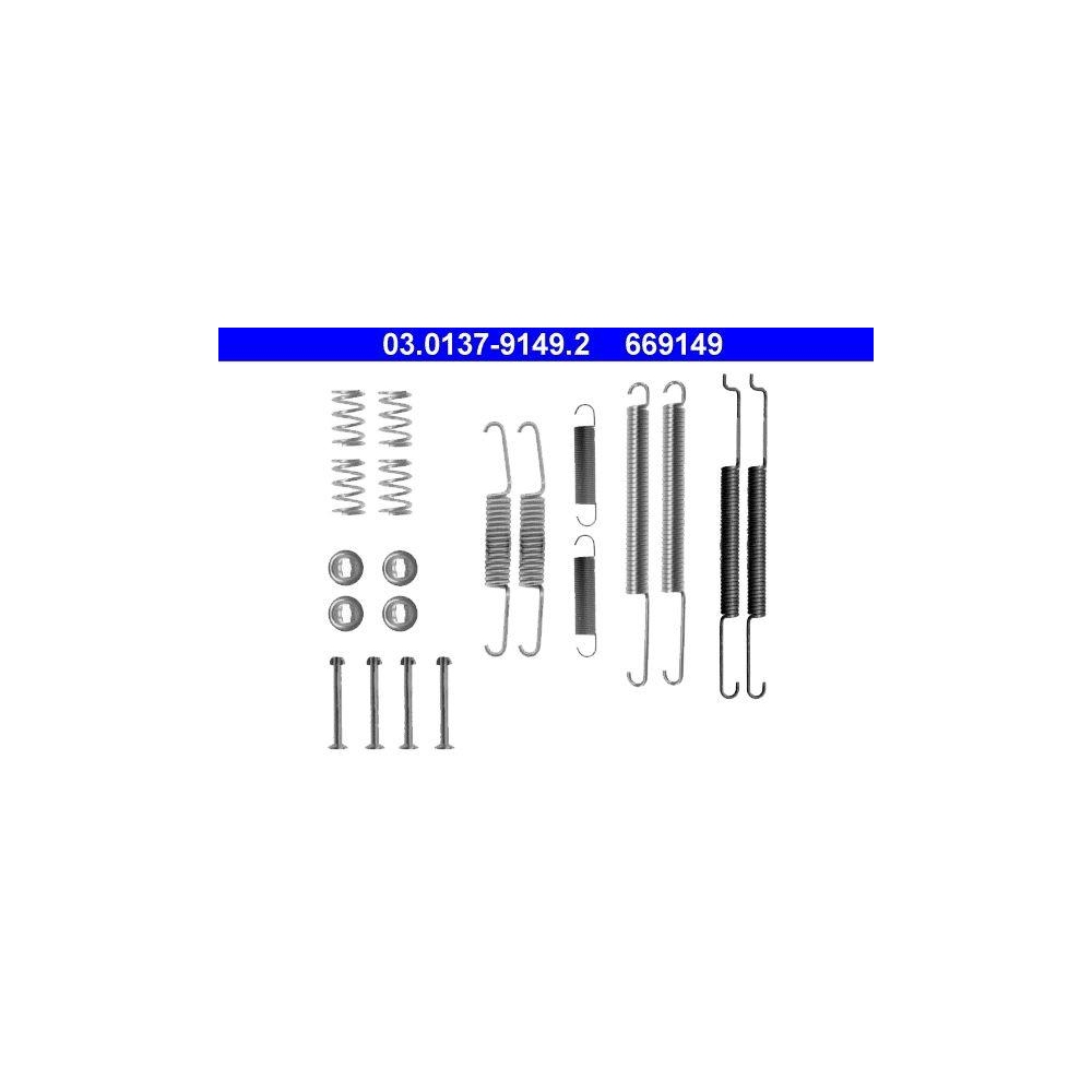 Zubeh&ouml;rsatz, Bremsbacken ATE 03.0137-9149.2 f&uuml;r SEAT SKODA VAG, Hinterachse