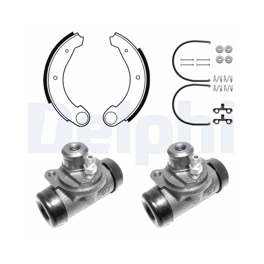 DELPHI 683 Bremsbackensatz f&uuml;r CITRO&Euml;N, Hinterachse