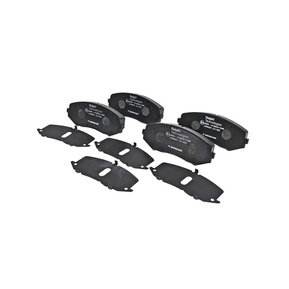 DELPHI LP2001 Bremsbelagsatz, Scheibenbremse f&uuml;r SUZUKI, Vorderachse