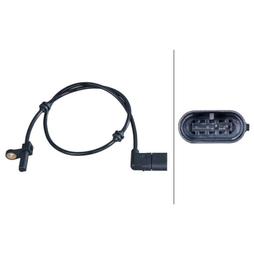 HELLA 6PU 358 417-111 Sensor, Raddrehzahl f&uuml;r MERCEDES-BENZ, Hinterachse rechts