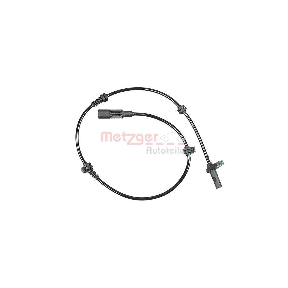 Sensor, Raddrehzahl METZGER 09001197 für MERCEDES-BENZ, Vorderachse links
