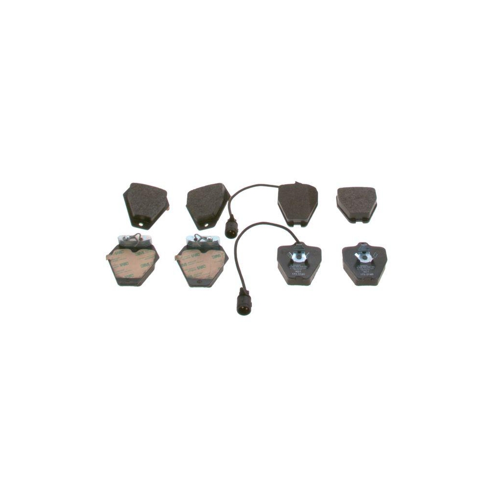 Bremsbelagsatz, Scheibenbremse BOSCH 0 986 494 436 f&uuml;r AUDI VW, Vorderachse