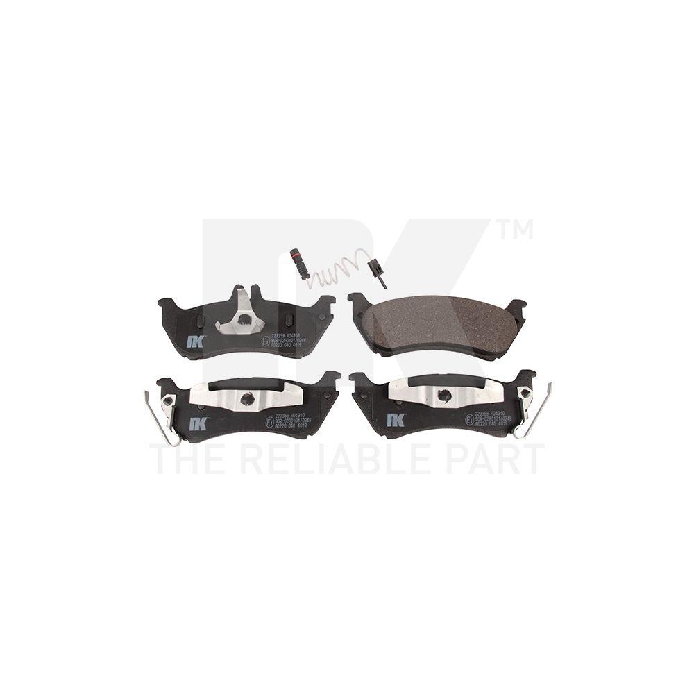 Bremsbelagsatz, Scheibenbremse NK 223359 f&uuml;r MERCEDES-BENZ, Hinterachse