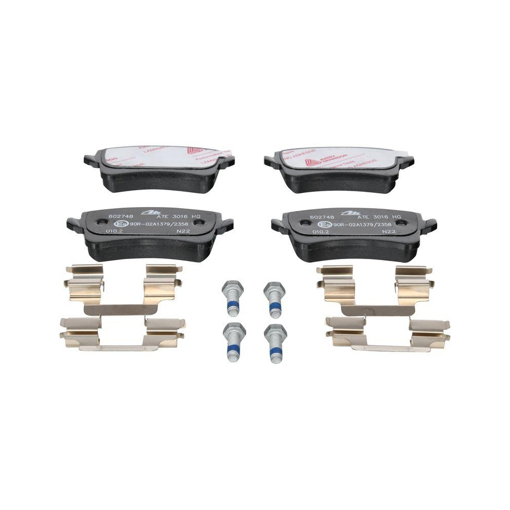 Bremsbelagsatz, Scheibenbremse ATE 13.0460-2748.2 f&uuml;r VAG, Hinterachse