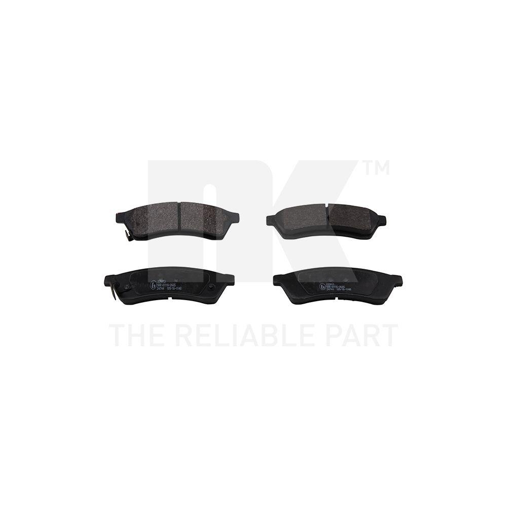 Bremsbelagsatz, Scheibenbremse NK 225013 f&uuml;r CHEVROLET SSANGYONG DAEWOO