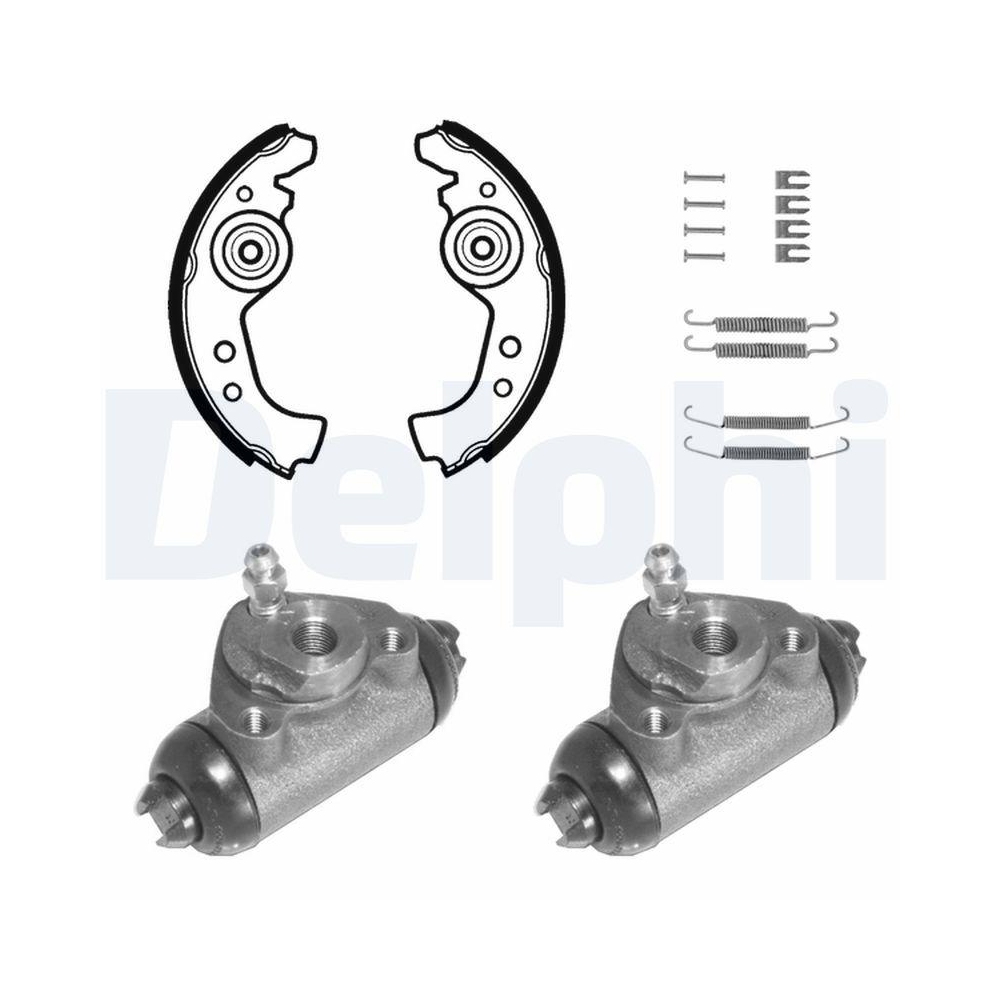 DELPHI 691 Bremsbackensatz für, Hinterachse